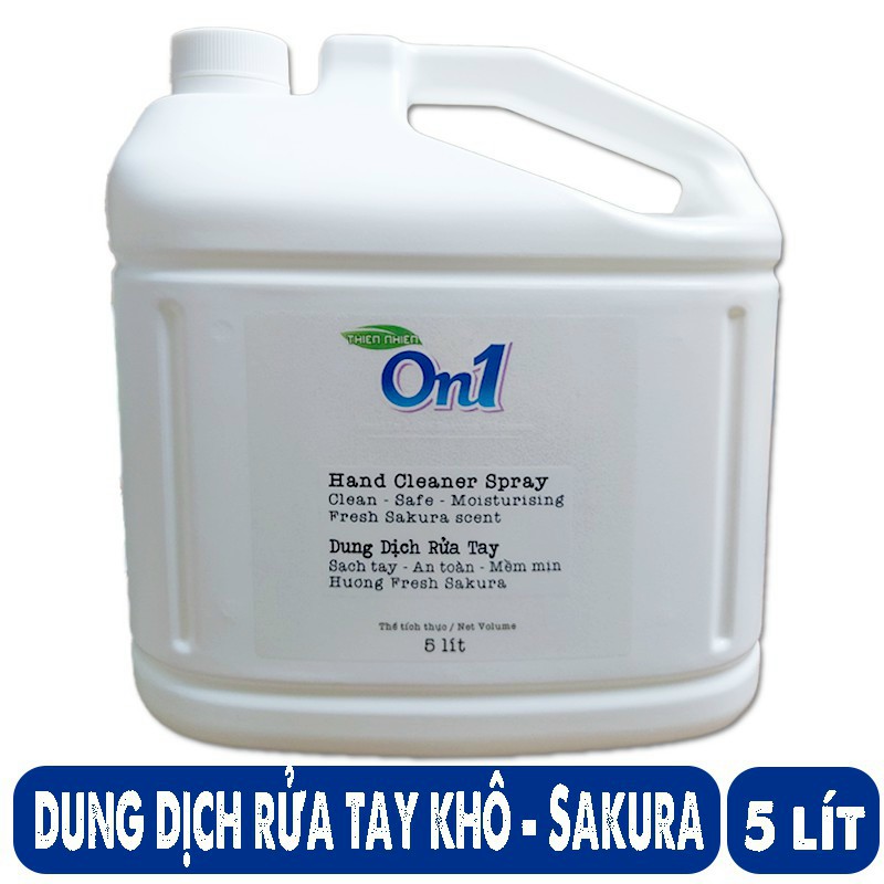 Dung dịch rửa tay khô On1 hương Bambo Charcoal can 5 lít